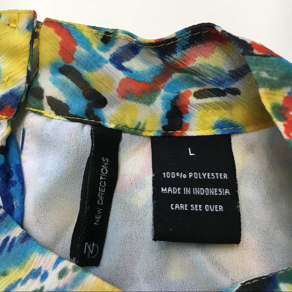 New Direction Sleeveless Blouse, sz L - Picture 4 of 7